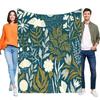 Floral Patterned Blanket Soft Cozy Throw for Sofa Bed Lightweight Decorative Home Use Perfect Gift for Friends and Family