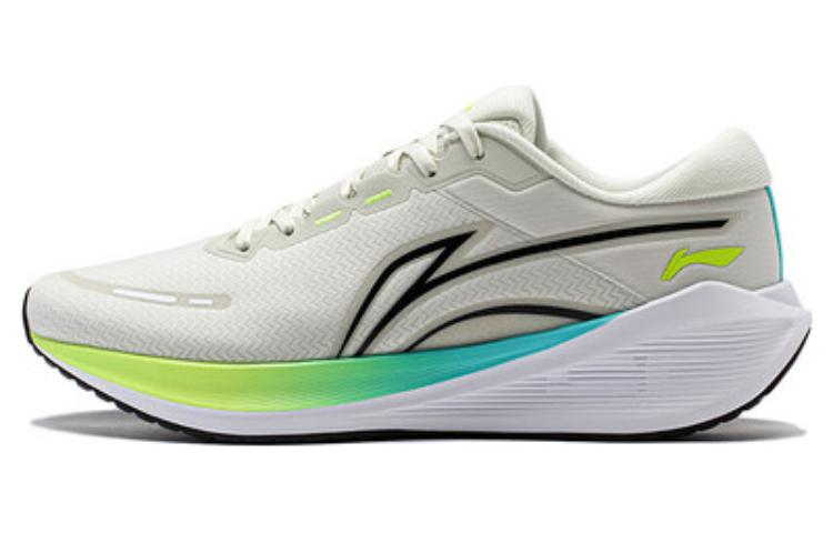 Li Ning MINE V2 Амортизирующие Скользкие Устойчивые к истиранию Низкие Повседневные Беговые Кроссовки Мужские Белый Зеленый ARST053-4 43