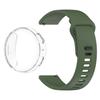 Smooth Silicone Watch Band & TPU Full Cover Soft Case for Amazfit Active Max Secure Buckle Sport Strap Set