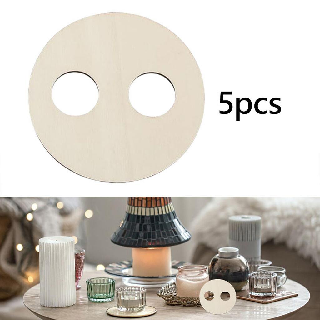 5Pcs Wood Candle Wick Centering Devices Hand Tool Lightweight Multifunction Candle Wick Holder for Candle Making Home Ornament
