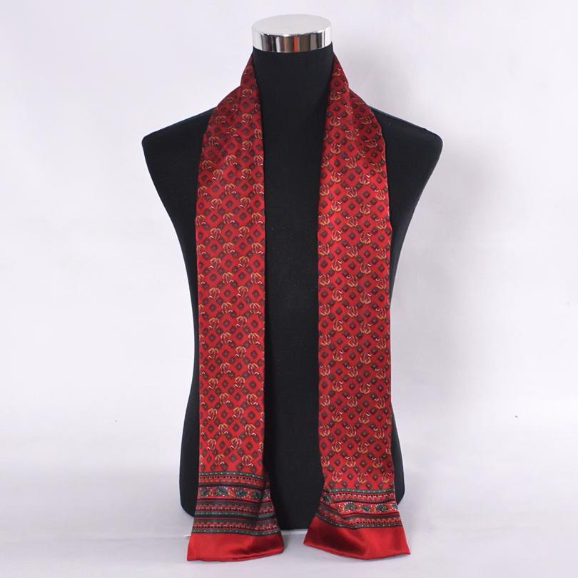 [BYSIFA] Brand Men Silk Scarf Muffler Winter Fashion Accessory 100% Pure Silk Male Plaid Long Scarves Cravat Navy Blue 160*26cm