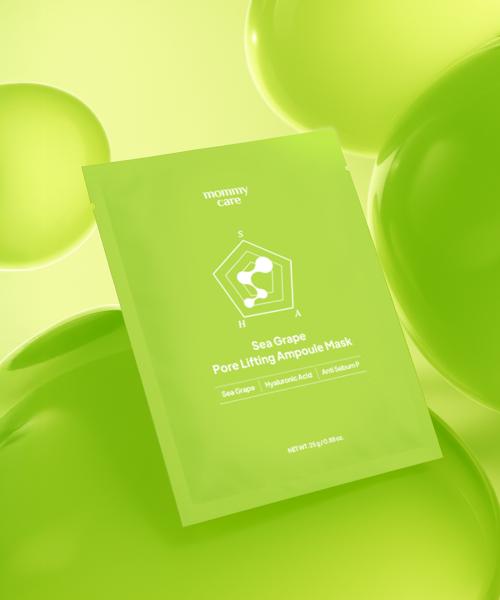 Sea Grape Pore-Tightening Ampoule Mask 1 Box (7 Sheets)