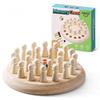 AIUAZA Wooden Memory Chess Pair Game: Kids and Adults' Home Board Game, Educational Toy for 3, 4, 5, 6 Year Olds, Birthday Gift for Boys and Girls