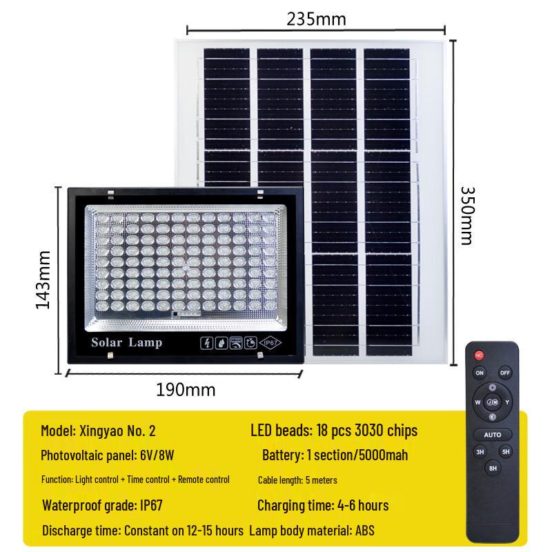 Hongchou Starry Smart High-Power Solar Floodlight