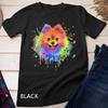 Splash Art Pommeren Schattig Hondje Cadeau Mannen Vrouwen Hondenliefhebber Unisex T-shirt