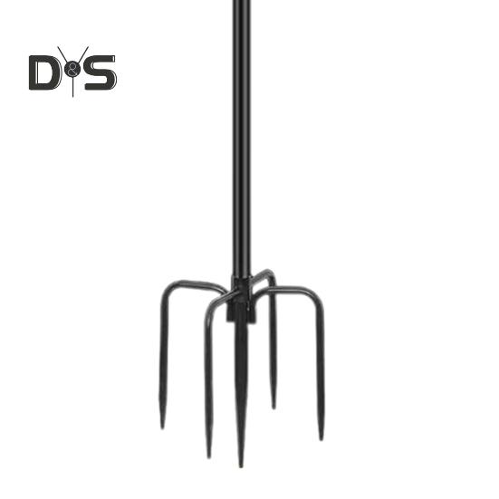 Lichterkettenstange 10 Fuß beschichtete Metallstange mit Gabel Außenlichterstange mit Spießen Lichterkettenhalter für Terrasse Deck Garten Hochzeitsfeier Dekoration