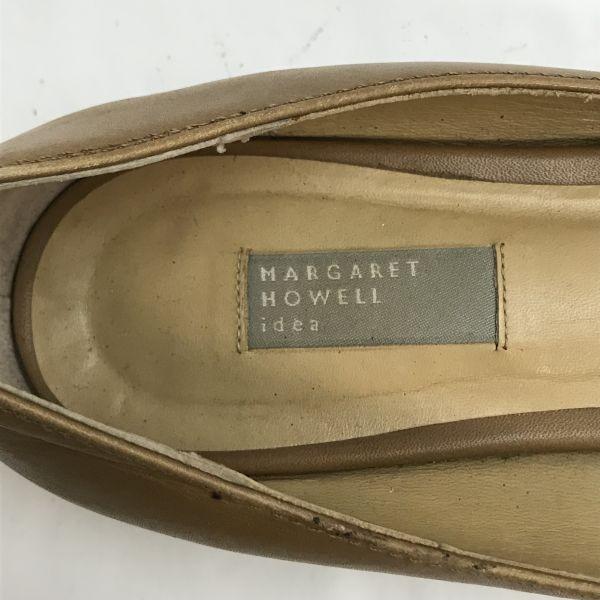 MARGARET HOWELL Idea Low Heel Pumps Size 24.5 Beige Flat Shoes