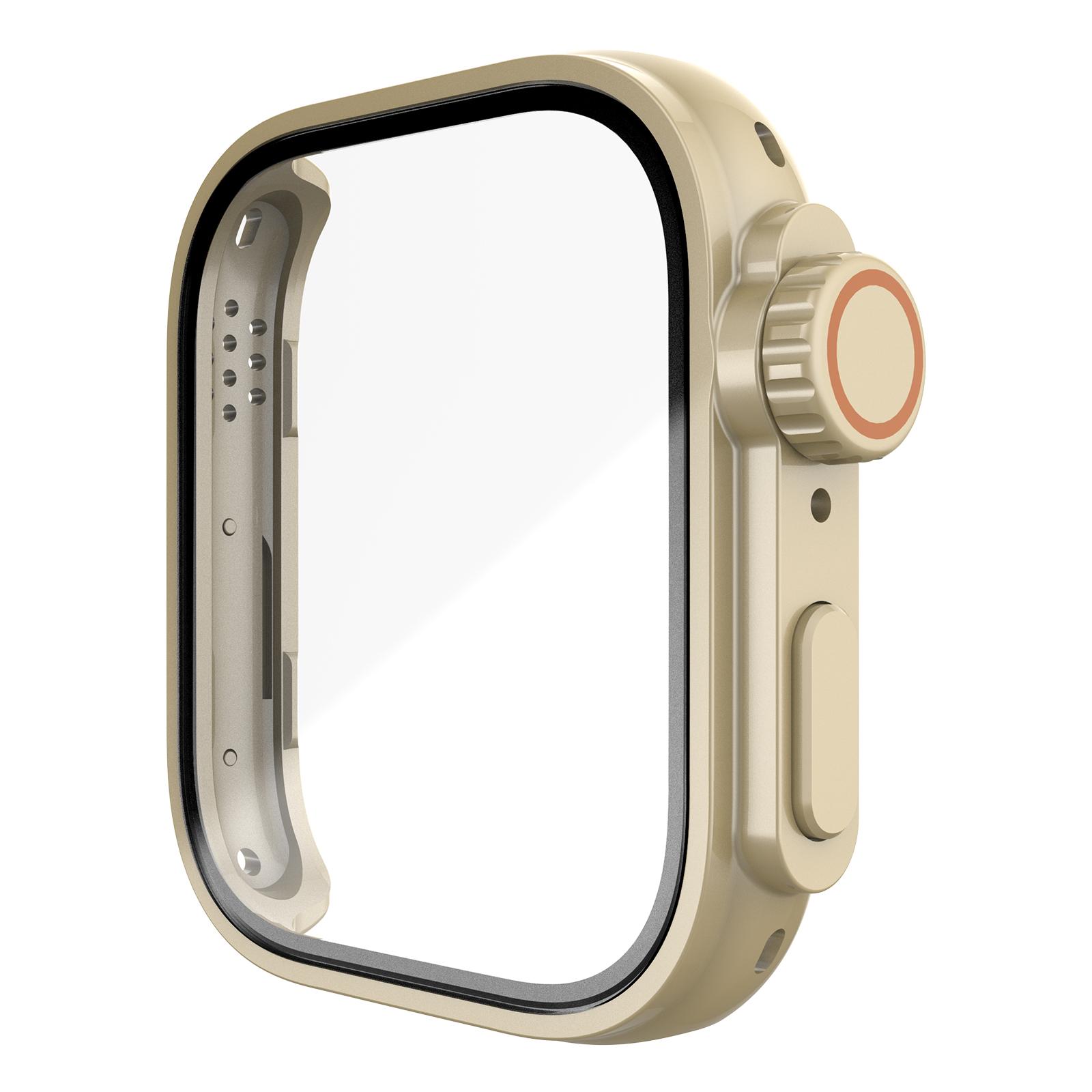 

Закаленное стекло + чехол для ПК для Huawei Watch Fit 3, защитный чехол-бампер с полным покрытием для Huawei Fit 3, аксессуары For Huawei Watch Fit 3 золотой