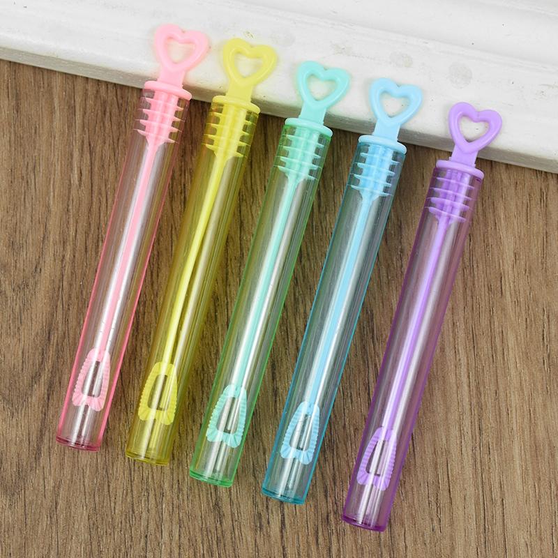 10/12/24 stk Fargerik boblesåpeflaske Hjertestav Tomt rør Barn Bursdagsfest Favoritter Pinata Filler Leker Bryllupsgaver til gjest