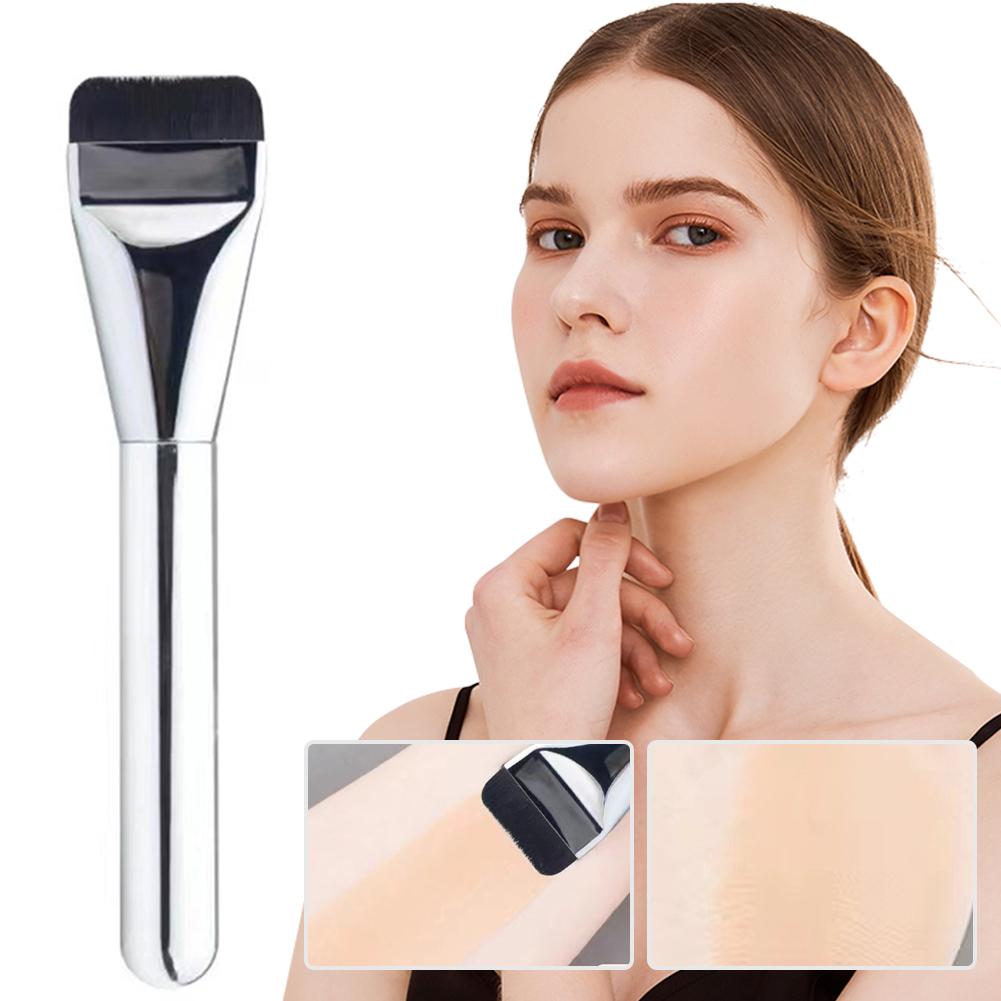 Foundation Make-up Pinsel  Koreanische Ein-Buchstaben-Schrift  Keine flachen Nudeln essen  Flachkopf-Foundation-Pinsel  Nicht abfärbende Foundation