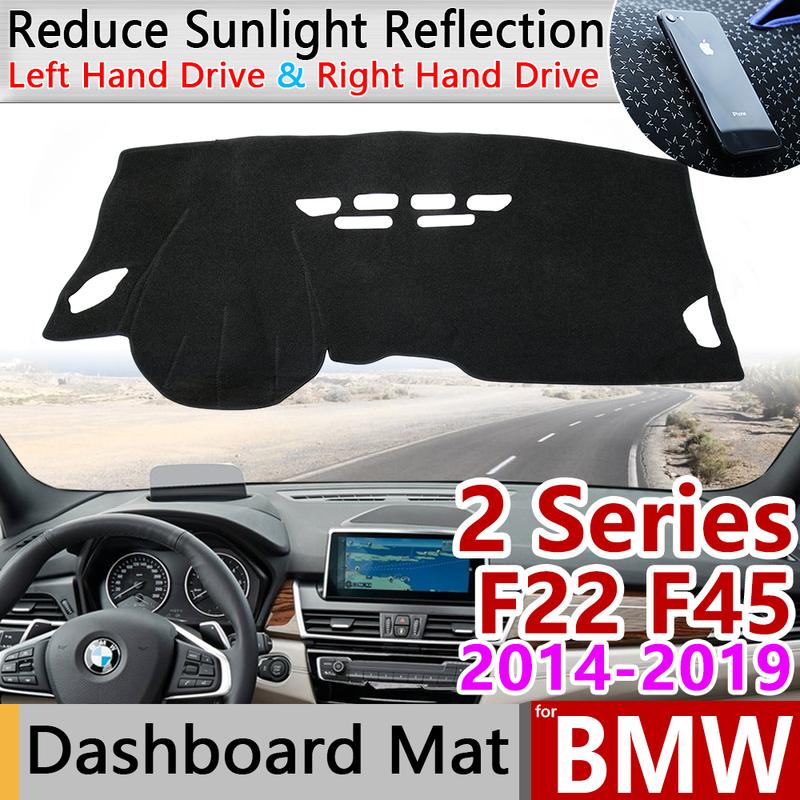 For BMW 2 Series F22 F45 Coupe Gran Active Tourer Anti-Slip Anti-UV Mat Dashboard Cover Pad Dashmat Carpet Accessories 218i 220i