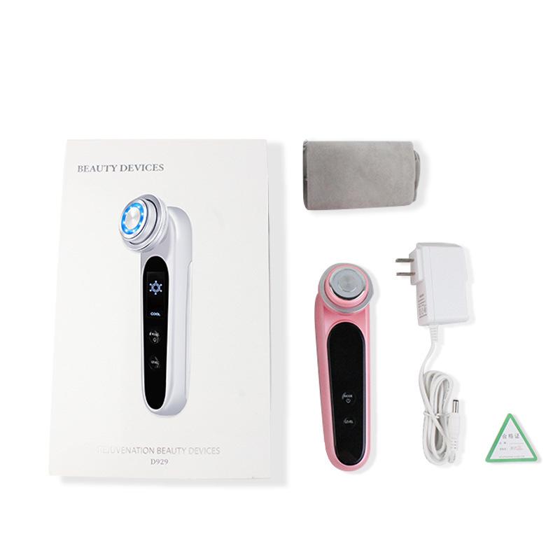 Hot and Cold Introducer Lifting and Firming Beauty Instrument Facial Micro-current Massager Facial Color Light Skin Rejuvenation Instrument