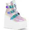 Fashion European and American Thick Soled Short Boots 2024 Autumn and Winter New Slope Heel Uniform Design Sense Women's Shoes Platform