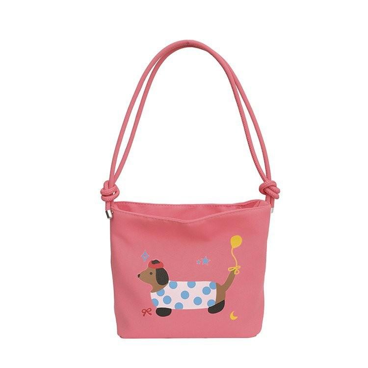 Chic Modern Women's 2024 New Fashionable Canvas Sling Bag Soft Bucket Handbag