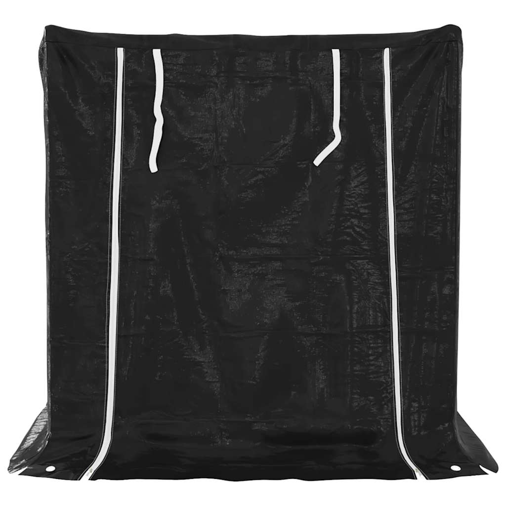 Stojak na drewno opałowe z pokrowcem przeciwdeszczowym 101 x 61 x 110,5 cm Stal galwanizowana
