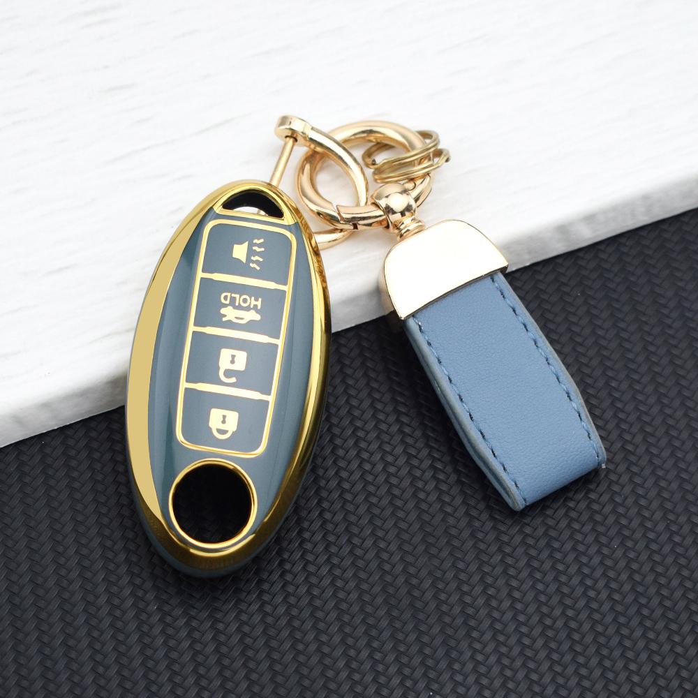 4 Buttons TPU Car Key Shell Case For NISSAN Maxima Altima Versa Sentra Sunny Sylphy Teana Qashqai X-Trail Juke Key Fob Cover Set