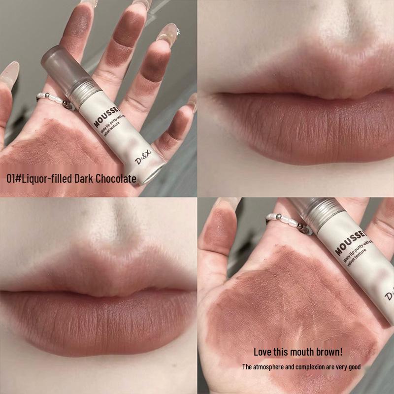 

DIXI Матовий мус-блиск для губ – Темні трендові відтінки у 8 кольорах для студентів 1.5g