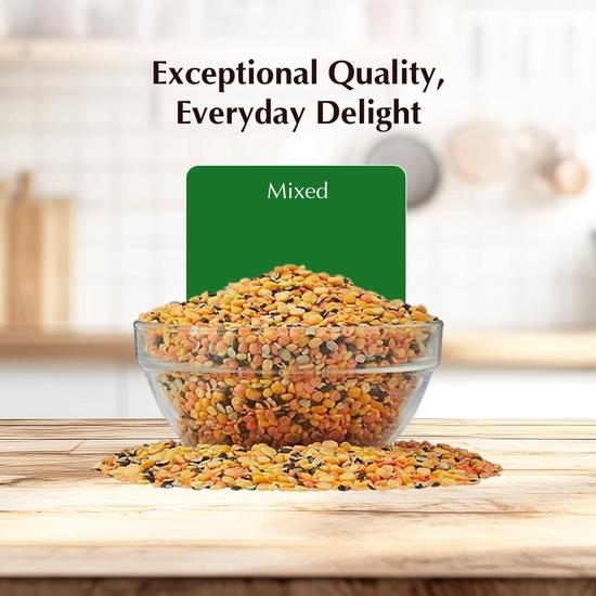 Vedaka Premium Unpolished Mixed Dal | Naturally Rich Source of Protein | 1 Kg
