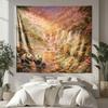 1pc Flamingo Animal Print Tapestry Living Room Wall Art Decoration Background Cloth Machine Washable Space Pendant