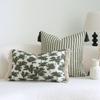 French Retro Green Throw Pillow Cover Wabi-Sabi Style Three-Dimensional Embroidery Sofa Pillowcase Headboard Cushion Covers