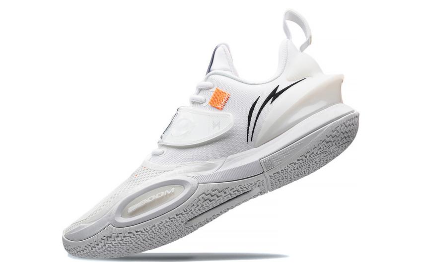 Li Ning All City 10 V2 ' White Hot ' Textile, Leather Slip Resistant, Abrasion Resistant, Breathable Low Top ABAS059-3
