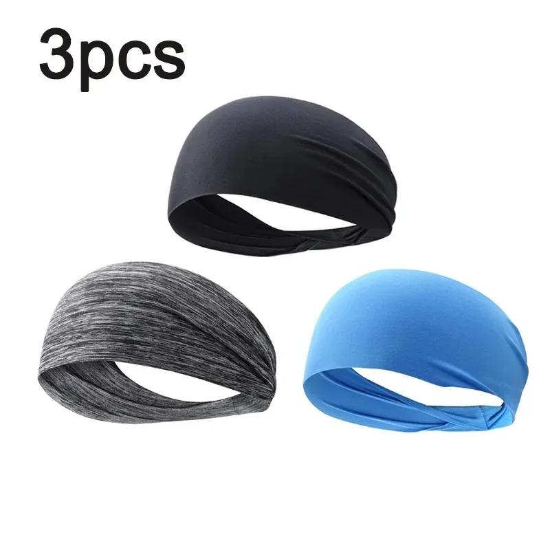 1-8PC sweatband for men women elastic sport hairbands head band yoga headbands headwear headwrap sports workout hair accessories