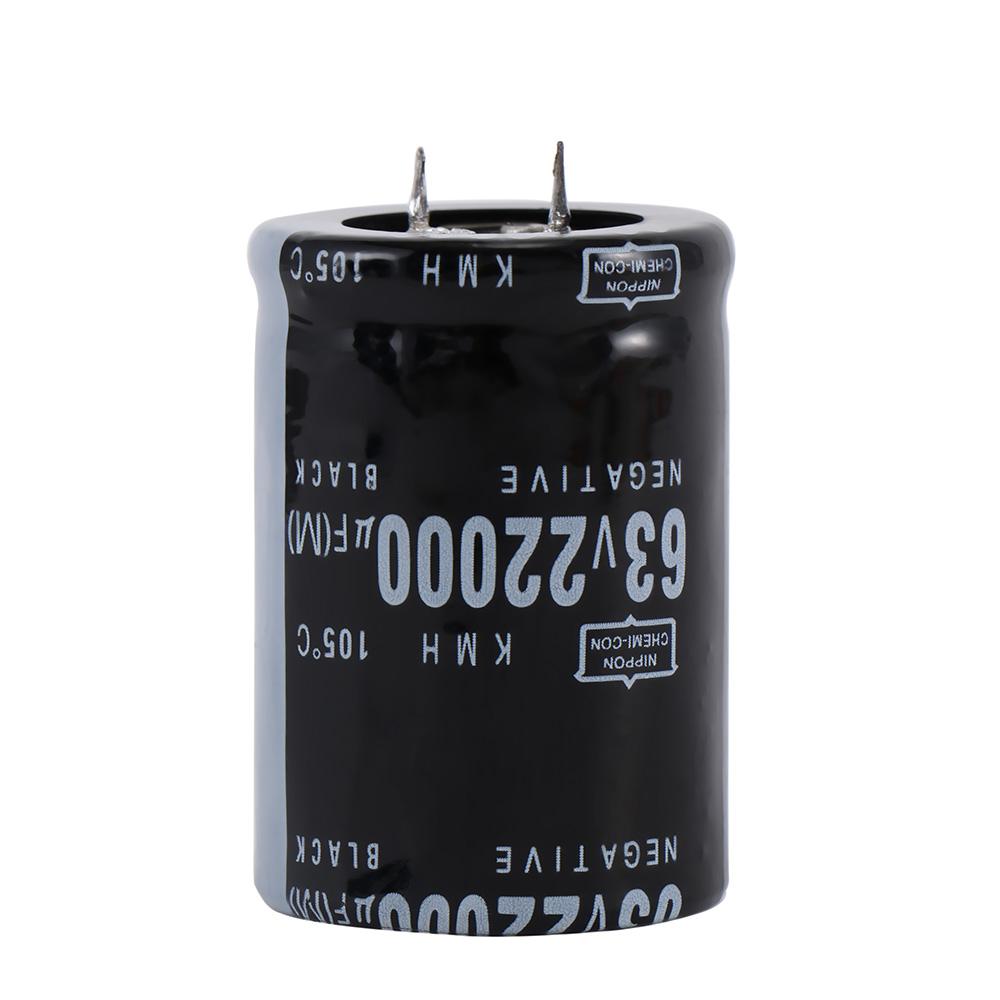 Components Cylindrical Amplifier Sound 63V 22000UF Inline Capacitor Electrolytic Capacitor