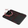 Silicone Car Dashboard 360° Rotation Anti-Slip Mat with Mobile Phone Holder Temporary Parking for Navigation Car Interior Accessories