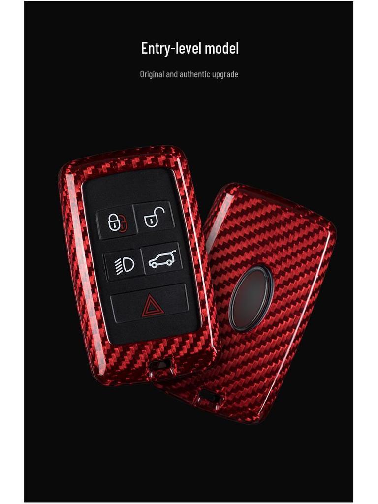 T-Carbon Carbon Fiber Key Shell for Land Rover & Jaguar XFL - Protective Cover