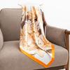 All-polyester Silk Scarf Neck Small Square Scarf New Imitation Silk Scarf Women's Fashion Versatile Printed Square Scarf Gift for Mother