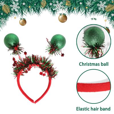 Christmas Headbands Christmas Ball Headband for Children and Adults Merry Christmas Headwear Christmas Holiday Party Prop
