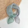 Gradient Cotton-Linen Small Scarf Thin Breathable Summer Neck Protection And Warm Scarf For Women Neckband