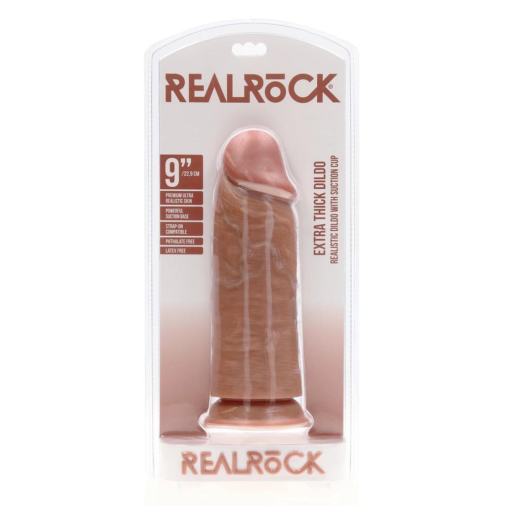 RealRock - Extra thin realistic dildo 23 cm