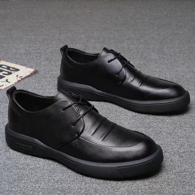 Leather shoes men's autumn new versatile breathable soft leather men's shoes comfortable soft sole business casual men's leather shoes