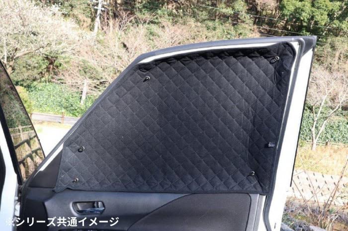 BMS Black Aluminum Sunshade Set (Full Set) for Suzuki Wagon R Stingray MH35/55S (H29/02-) with Radar Brake Support (K4-021-C-F2)