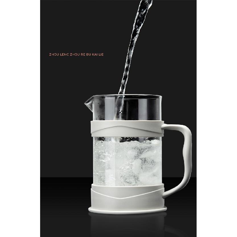 GIANXI Cafeteira Prensa Francesa Barista Ferramentas Jarra de Café Pote de Cerveja Casa de Vidro de Aço Inoxidável Soco de Mão