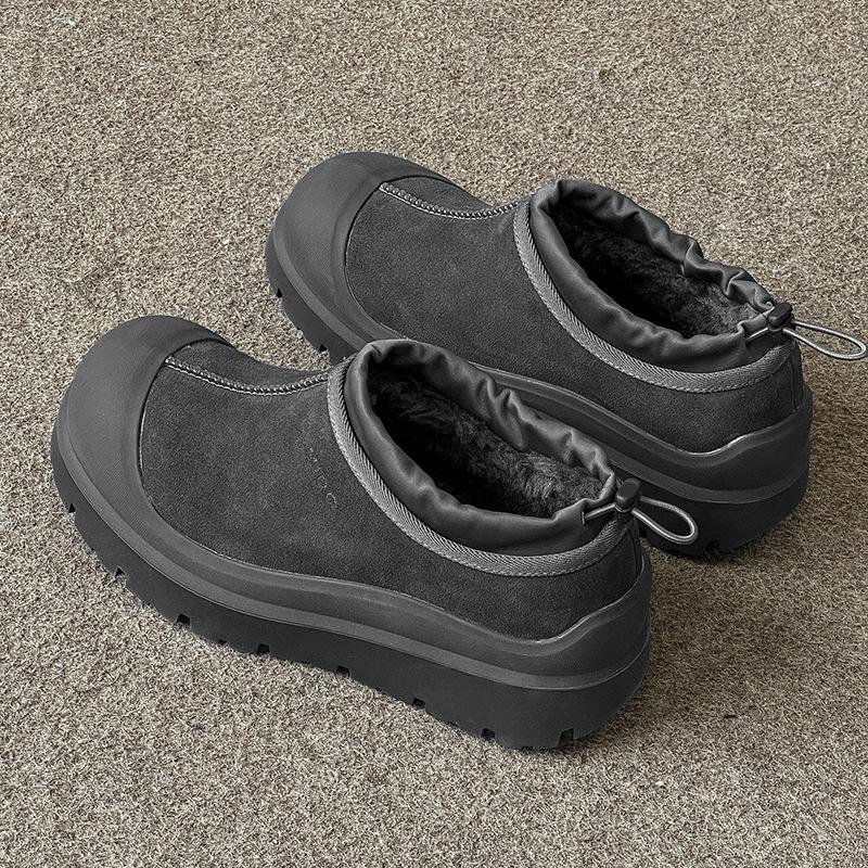 

Snow boots new autumn and winter velvet thickened non-slip and cold-proof thick-soled black warm cotton shoes 44