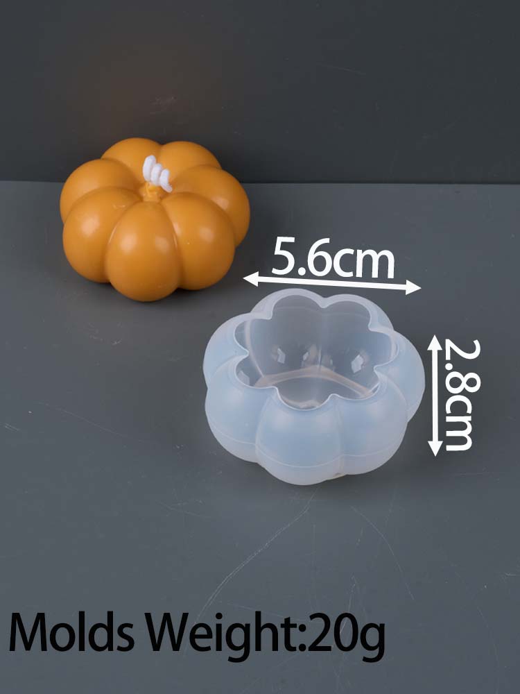 Kreativität Kürbis Silikon Kerzenform DIY Halloween Deko Aroma Seife Gips Harz Handwerk Herstellungsformen Zuhause Festival Ornament