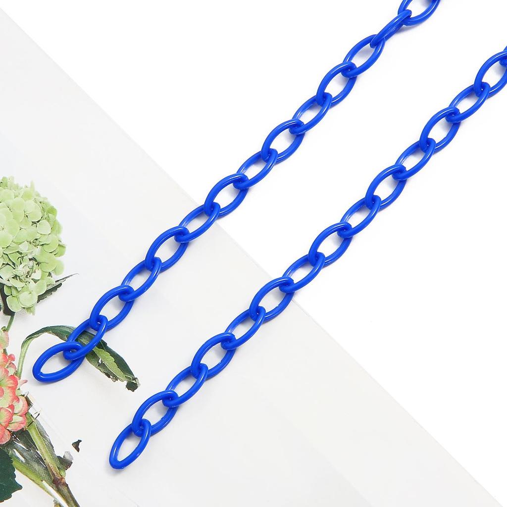 40cm Pick Color Acrylic Chain For Jewelry Making DIY Bracelet Mobilephone Chain Charm Decoration