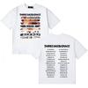 Three Days Grace 2026 Album Merch Tour T-shirt Unisex Magliette in Puro Cotone T-shirt a Manica Corta Comfort Oversize di Alta Qualità
