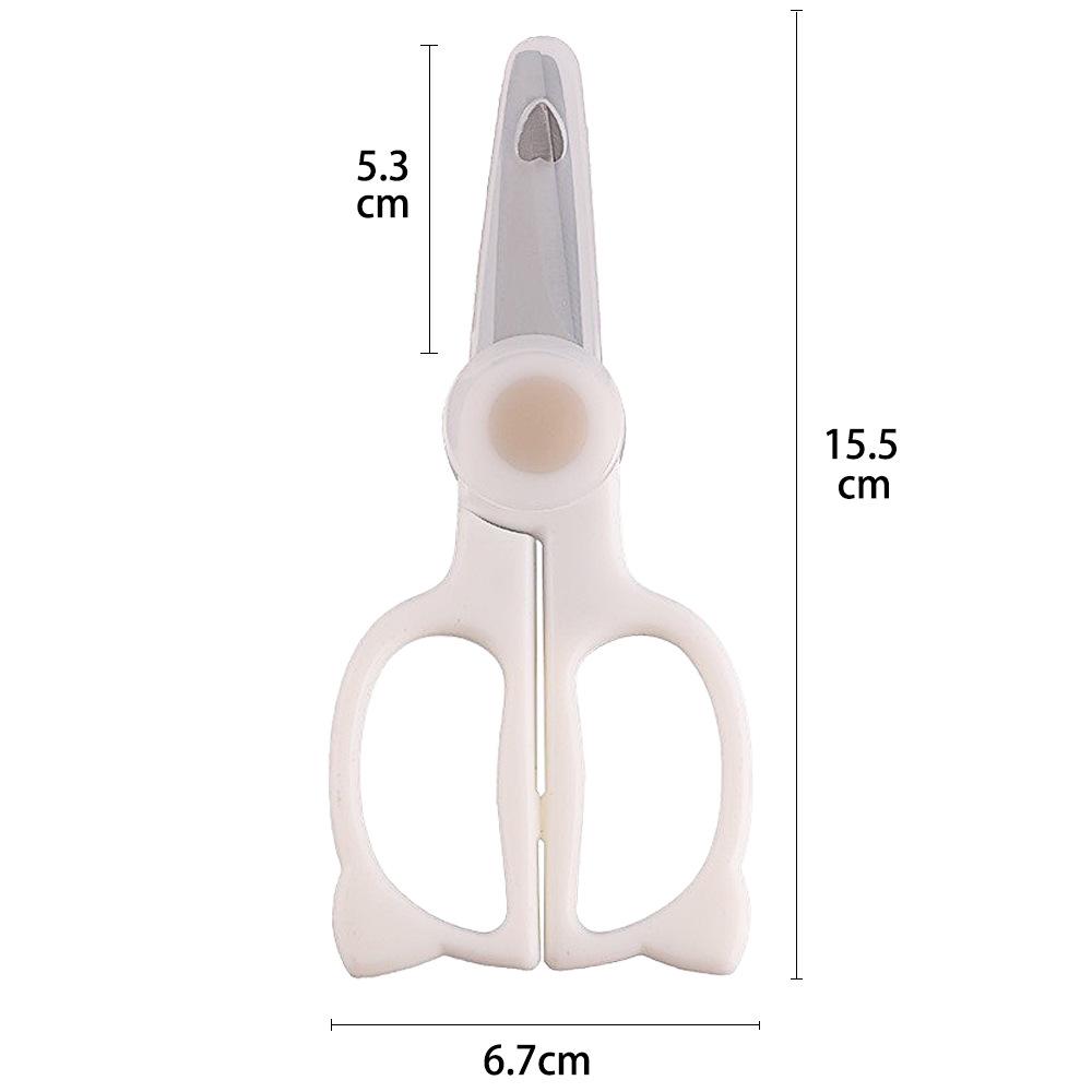 Stainless Steel Baby Food Scissors - Portable Kitchen Tool