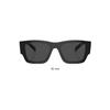 Prada Fashion High-End Triangle Logo Design Acetate Square Sunglasses Unisex Sunglasses Black PR-10ZSF-1AB5S0-55-19