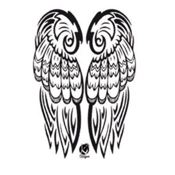 Transfert thermocollant - KI-SIGN - Ailes Noires - 19 cm x 29 cm - Facile à appliquer - Noir