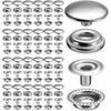 100 pezzi 15mm Canvas Snap Kit Marine Grade Snap Fastener Bottoni automatici in acciaio inossidabile per copertura barca, cucito pelle, vestiti, tenda