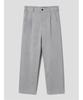 SHIFT.G Semi Wide Brushed Cotton Pants Light Gray