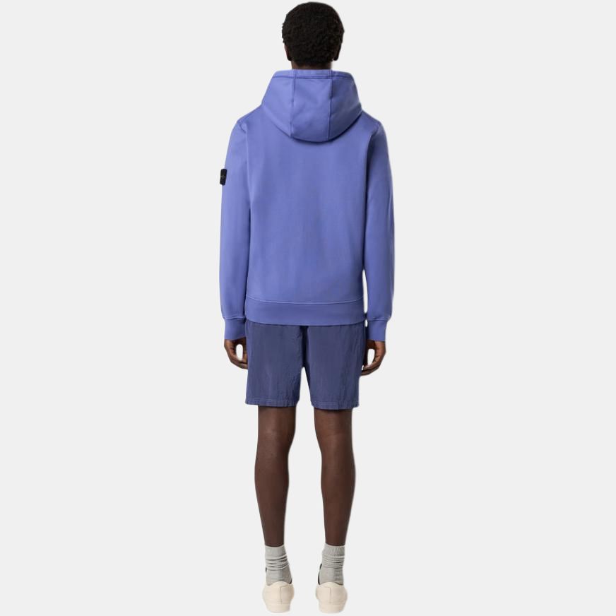 Stone Island Solid Color Hooded Long Sleeve Sweatshirt Men sweatshirts Purple K1S1561000-42S0051-V0047