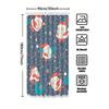 Tu Christmas Shower Curtain Santa Claus Festive Holiday Bathroom Decor Waterproof Holiday Decor Festive Xmas Pattern Washable Sh