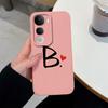 For Vivo Y400 Pro Y100 Y200e Y02 Y03 Y04 Y28 Y29 Y29S Cute Art Letter Phone Case Lens Protection Liquid Silicone Shockproof Soft Covers For Vivo Shell