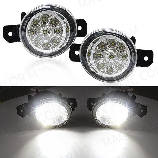 2 Stücke Auto Nebelscheinwerfer Frontstoßstange Tagfahrlicht DRL Für Nissan X-Trail Altima Sylphy Almera QASHQAI März Pathfinder 12 V