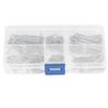 175Pcs Cotter Pin Zinc Alloy Galvanized Locking Automotive Parts for Maintenance